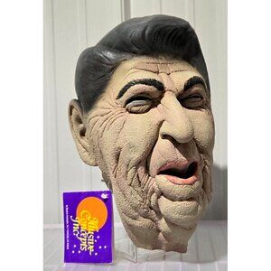 President Ronald Reagan 1996 Issue Full Coverage Adult OSFM Rubber Costume Mask